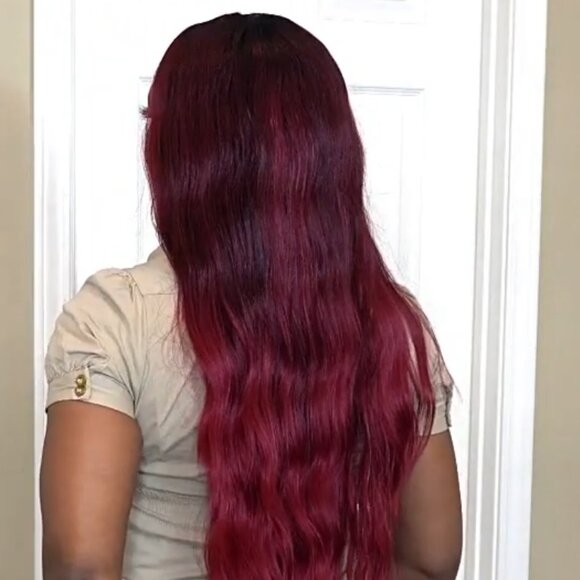 Outre Swiss Lace Front Wig: Leilani (Color Available: DRFF RED VELVET) - Picture 13 of 14